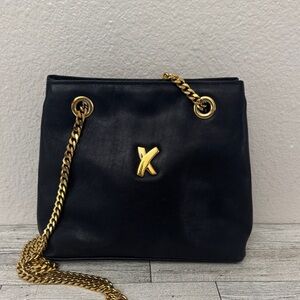 Paloma Picasso Black Leather Shoulder/Crossbody